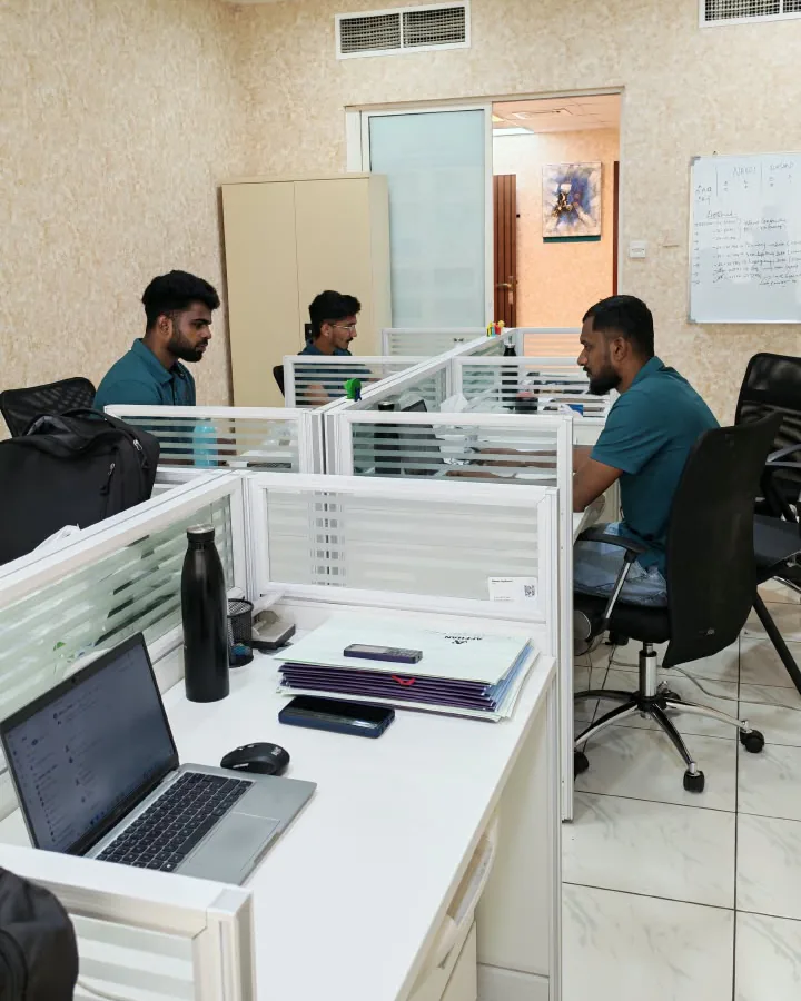 AFFHAN Dubai coordinators at their desks managing China to UAE sourcing orders
